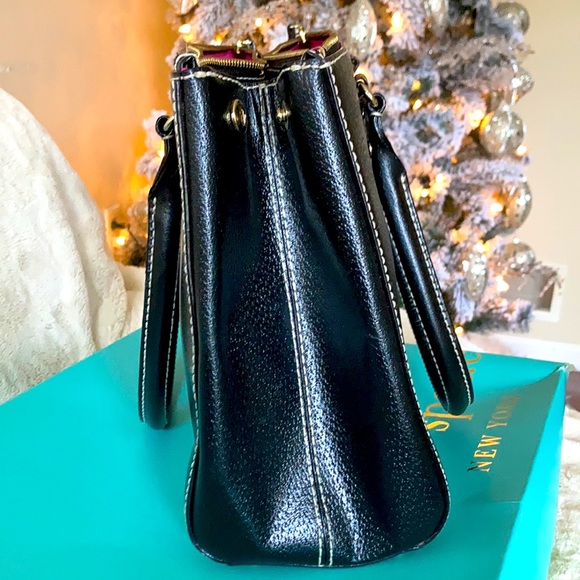 Kate Spade Purse Bag Black Leather ♠️ - Picture 5 of 8